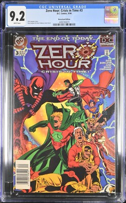 Zero Hour Crisis In Time #3 CGC Graded 9.2 DC 1994 Newstand Edition