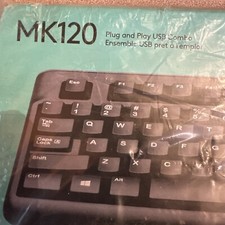 LOGITECH MK120 WIRED KEYBOARD AND MOUSE BUNDLE-BLACK (920-002565) DRA1-5