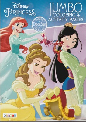Brand New Disney Princess Jumbo Coloring & Activity Book Color Fast ...