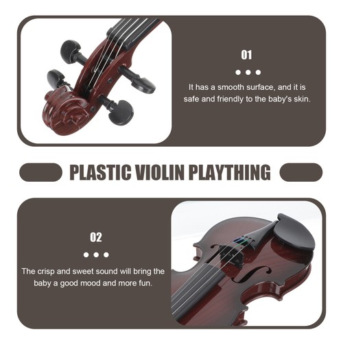 Simulated Violin Toys Musical Instrument Play for Kids Toddler Child Beginner - 第 10/12 張圖片