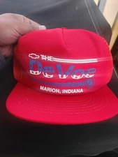 Vintage The DeVoe Team Marion, IN Trucker Hat MADE IN USA