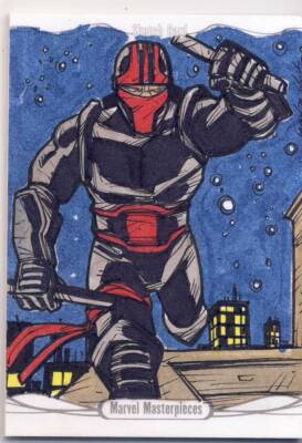 2016 Jusko Marvel Masterpieces Sketch Card Carrilo Night Thrasher