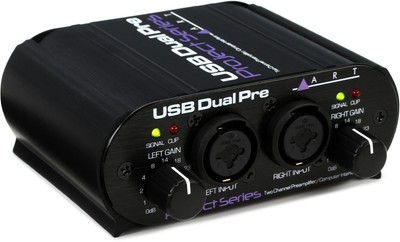 ART USB Dual Pre 2-channel Audio Interface / Preamplifier (2-pack) Bundle