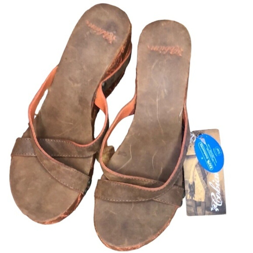 Cobian USA Chocolate Erykah Wedges (8) NWT
