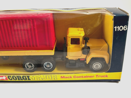 Vintage Corgi Major 1106 Mack Container Truck ACL - Unopened Original Box - 1973 - Picture 4 of 9