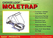 Nash Choker Loop Mole Trap - Steel Scissor Tr...