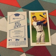 Kyle Lewis Mariners RC 21/25 made Background Variation 2020 topps T206 series 4