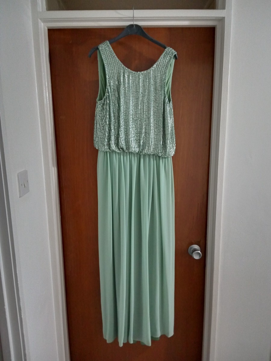 slim fit dress slacks ARIELLA SATIN CORSET DRESS IN MINT – AIIZIE main image 0