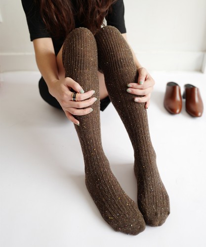3 Pairs Women 80% Wool Cashmere Thigh 