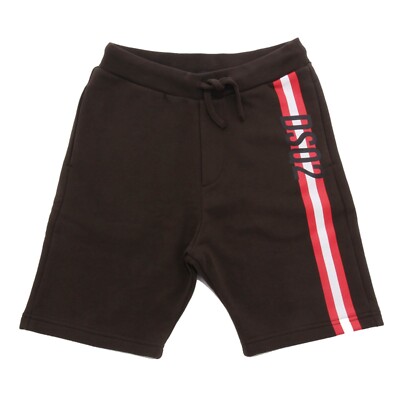 0079AH bermuda bimbo BOY DSQUARED2 dark green short printed cotton
