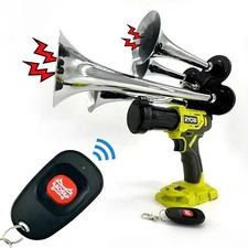 Ryobi Impact Drill Train Horn 18v with Remote Control - BossHorn