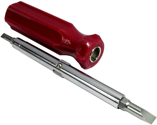 6-in-1 Flathead Slotted & Phillips Reversible Screwdriver PH1 PH2 Nut Driver Bit - Picture 5 of 5