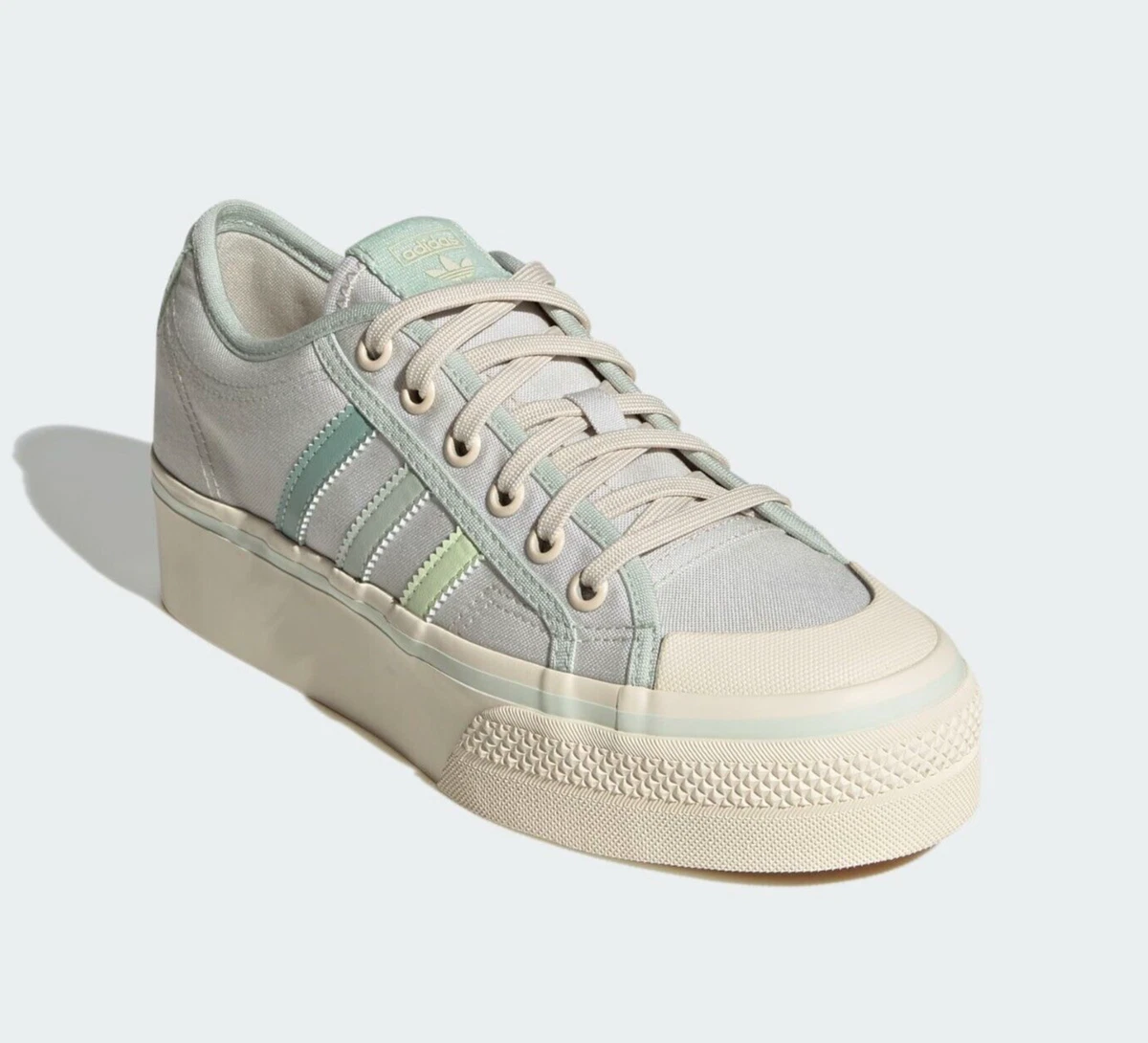 adidas Originals Nizza Platform Super Sneakers Women s Leather shoes sz 9 New