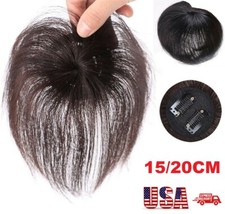 100 Human Hair Topper Clip in Hairpiece Wig Toupee Top Pieces Wigs for Women
