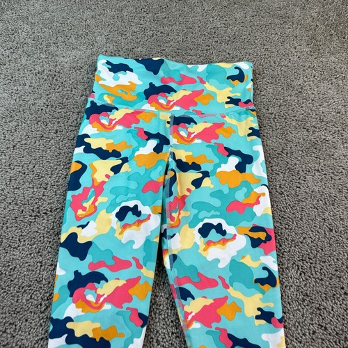 Champion Tight Girls Small Blue Multicolor Abstract Camo Training Pants 24x25 - Picture 3 of 12
