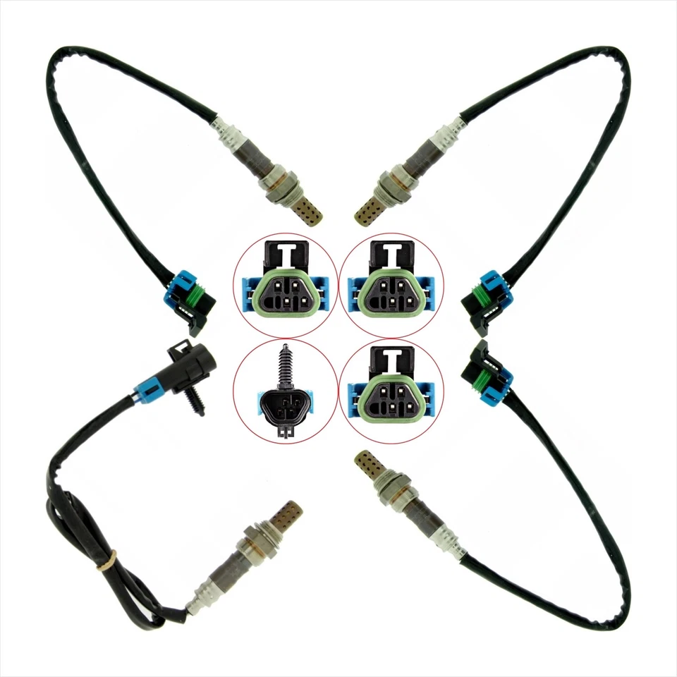 4 peças sensor de oxigênio up+downstream para 2007 Chevrolet Silverado 2500/3500 Calif. - Imagem 2 de 4