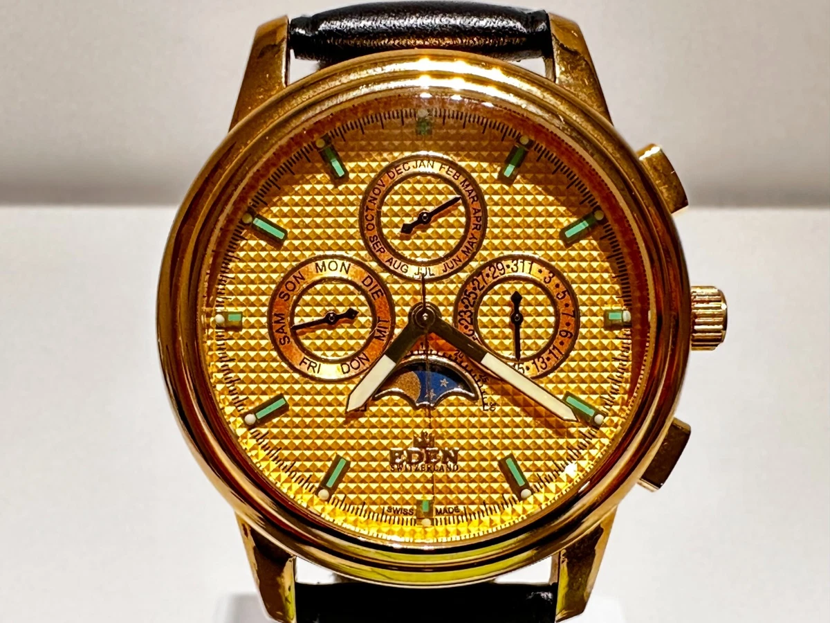 Moon phase online swiss watch