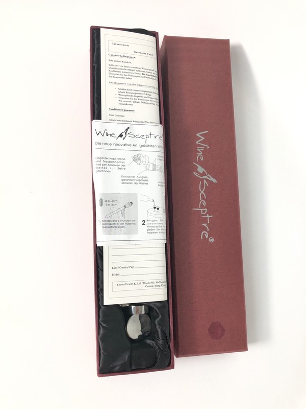 WINE SCEPTRE — Stainless Steel WINE Bottle Chiller COOLER ICE STICK Icicle