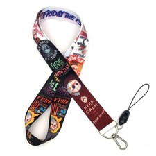 Friday The 13th Classic Horror Movie Jason Character Lanyard ID Holder Keychain