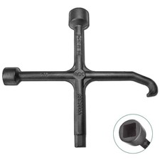 Aushebe- und Bedienschlüssel SW 17/22 für Schacht u. Kanaldeckel, Vierkant Haken