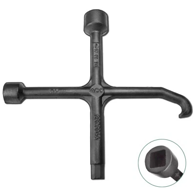 SYSKAN Aushebe- und Bedienschlüssel SW 17/22 für Schacht u. Kanaldeckel, Vierkant Haken