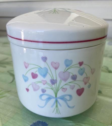 Heart. Bouquet FTD Lidded Jar Container 1987 Vintage - 第 1/10 張圖片