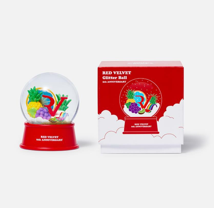 Red Velvet OFFICIAL GOODS 6TH ANNIVERSARY GLITTER WATER BALL NEW