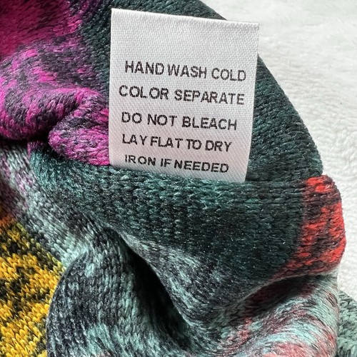 Cárdigan polar a cuadros Bibi suave acogedor suéter de gran tamaño pequeño hippy boho único - Imagen 5 de 8