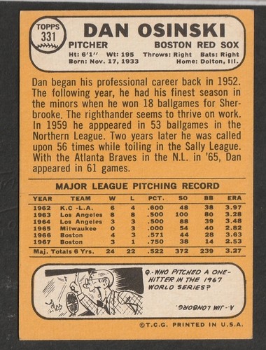 1968 Topps Baseball Cards Scegli una carta a scelta 295-660 EX X-MT 1/25 Set Break - Foto 67 di 490