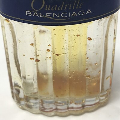 Vintage Balenciaga Quadrille Perfume EMPTY Bottle Rare Blue Label