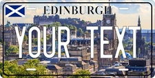 Scotland Edinburgh License Plate Custom Car Bike Motorcycle Tag