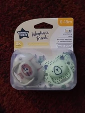 Tommee Tippee Woodland Friends Orthodontic Pacifier 6-18m, Squirrel, Bear