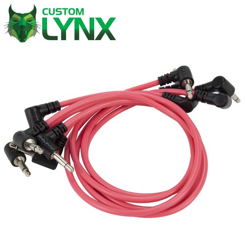 5 Pack - Eurorack Patch Cables. Modular Leads. CV Trigger. Angled 3.5mm Jacks - Picture 6 of 21