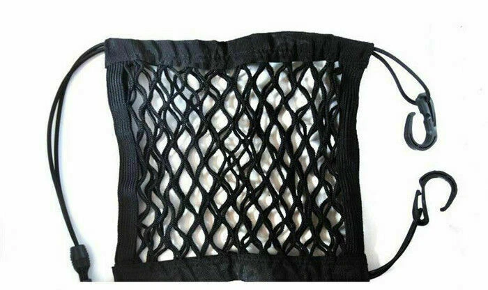 1x 2 Capas Coche Asiento Automático Bolsa de Almacenamiento Equipaje Organizador Soporte Red de Aislamiento para Mascotas Foto 4 de 4