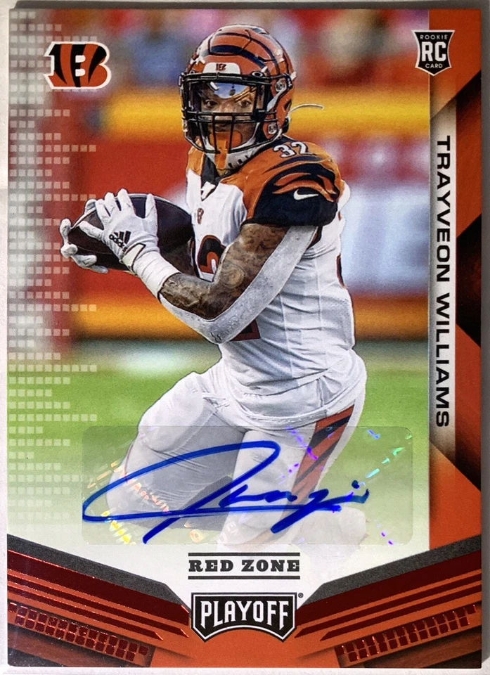 🔥TRAYVEON WILLIAMS RC2019 Panini Playoff Auto #276 BENGALS FREE SHIPPING🔥  - Image 4 of 4