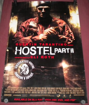 Hostel Part II Video Movie Poster 27x40 S/S Lauren German Roger Bart    Phillips