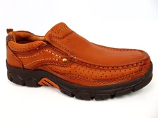 CAMEL CROWN Men's Loafers Slip On Casual Shoes Size 8.0 M, Tan Leather Worn Once