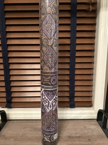 Elitis Foulard Wallpaper VP 683-05 (10.05 x 0.70m) NEW Purple - Picture 8 of 8