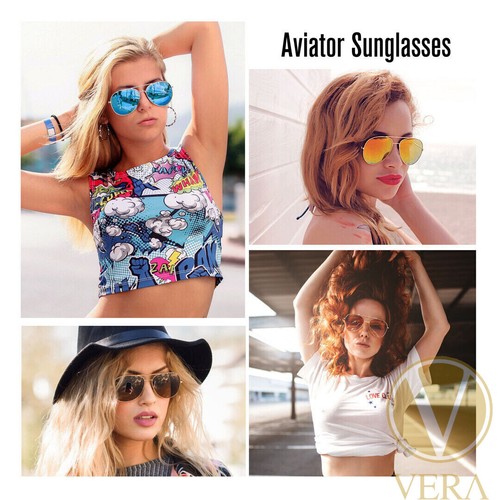 Aviator Sunglasses Men Women Fashion Retro Driving Pilot Shades - Picture 26 of 123