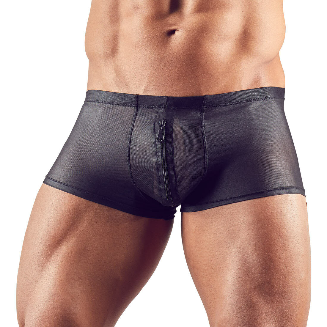 Sexy Herren Pants M-XL Transparent Reißverschluss maskulin Boxer Shorts KaiC31