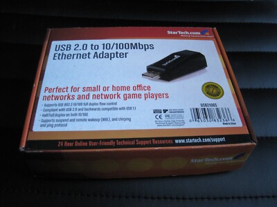 STARTECH USB 2.0 to 10/100 Mbs Ethernet Adapter PN 4460824