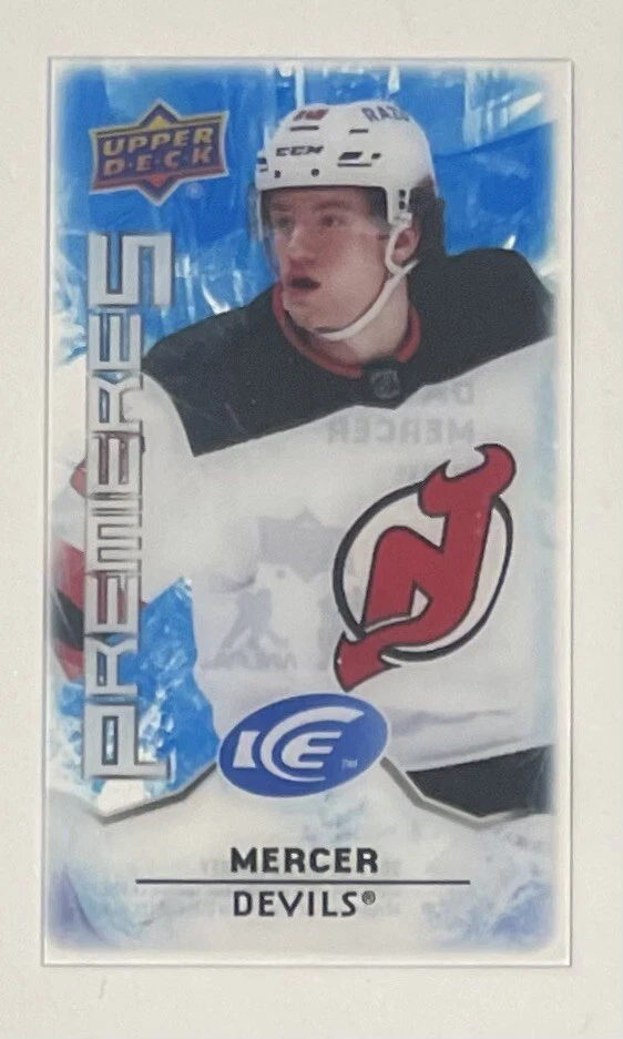 Dawson Mercer 2021-22 Upper Deck UD Ice Premieres Mini Rookie RC #MI-3