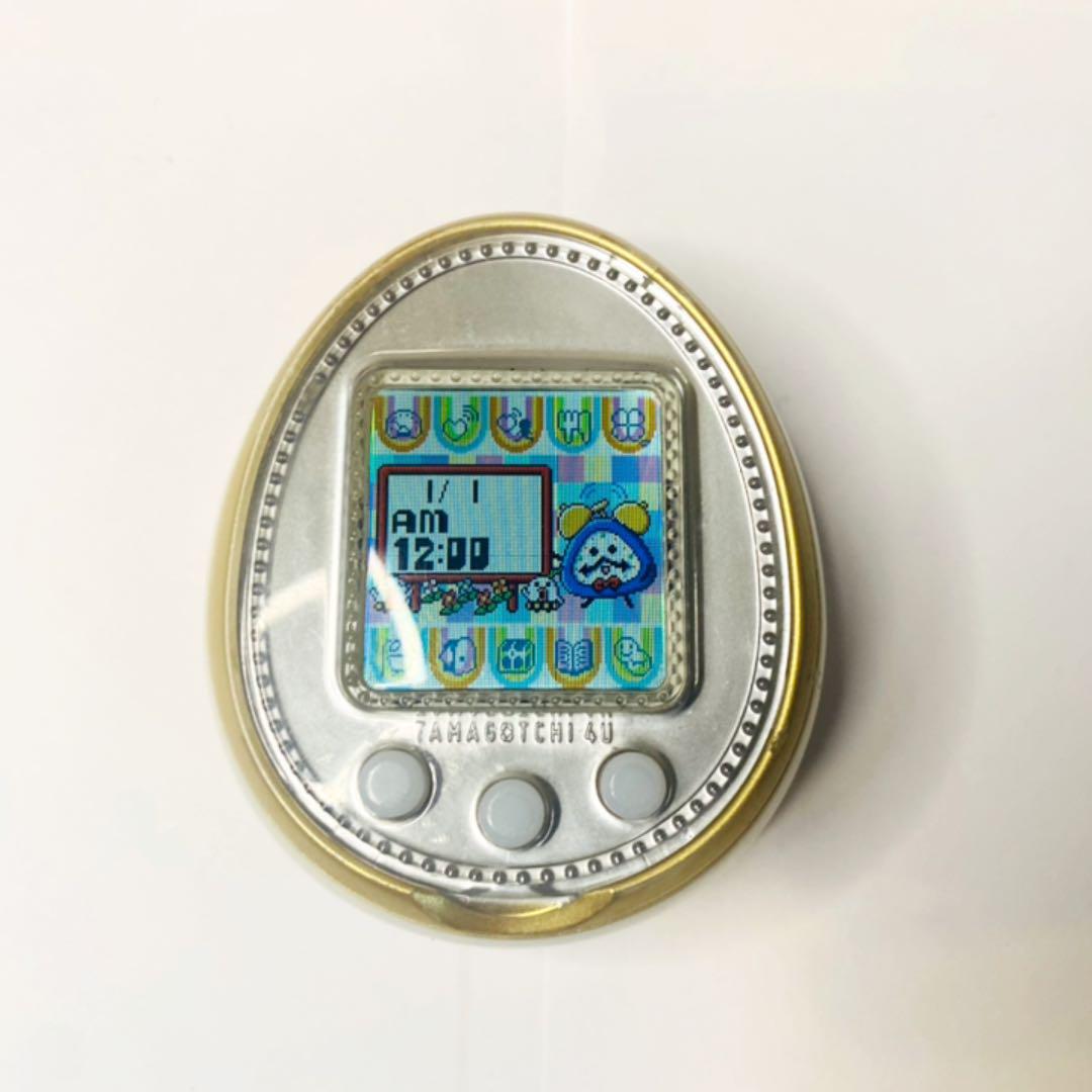 Tamagotchi 4U Version White Yellow Color Bandai Digital