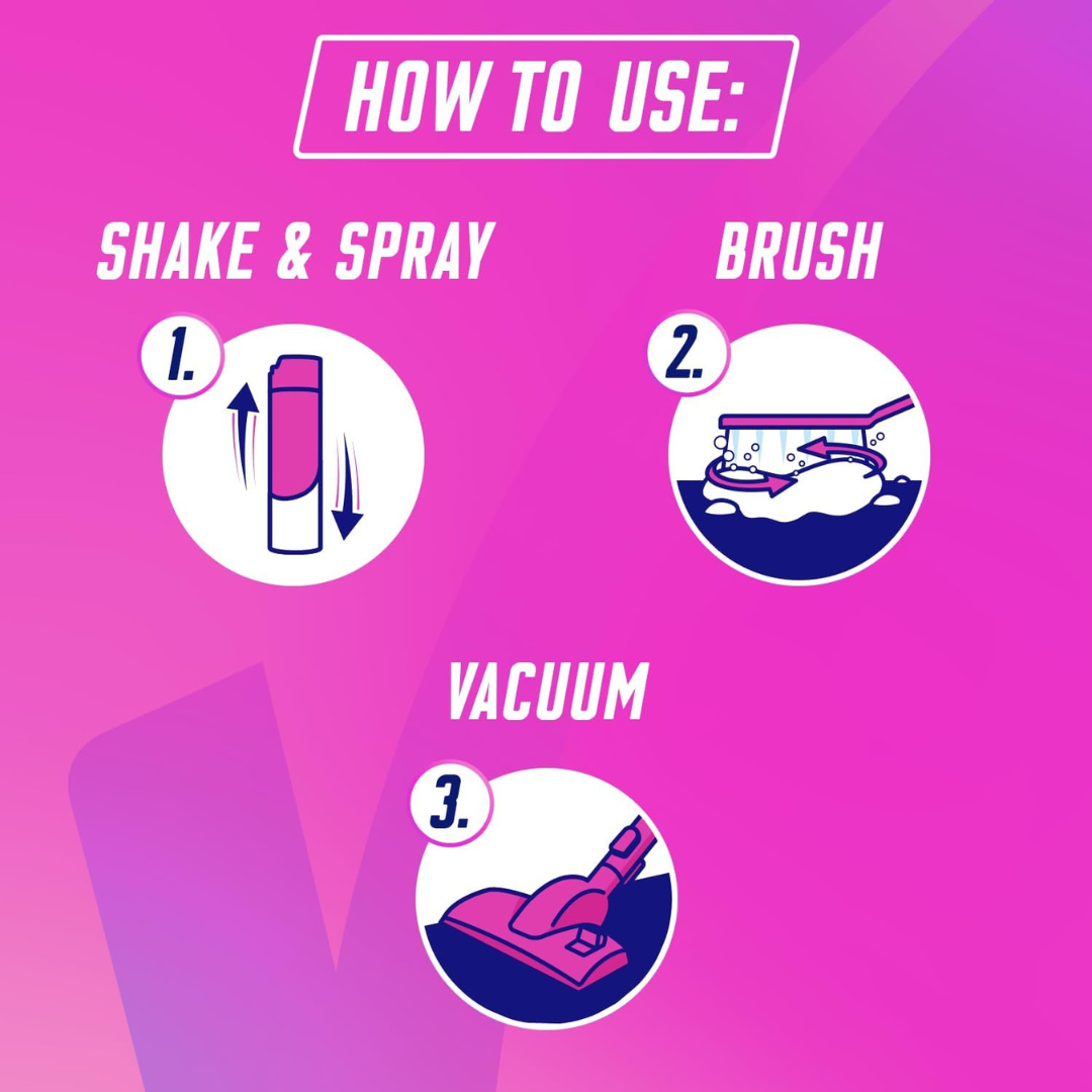 Vanish Carpet Cleaner + Upholstery, Gold Power Foam Shampoo, Large Area