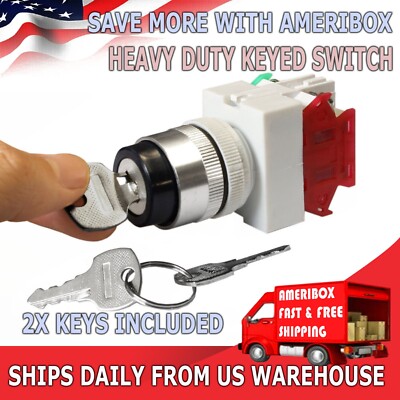 Connectors, Switches & Wire - Key Switch On Off
