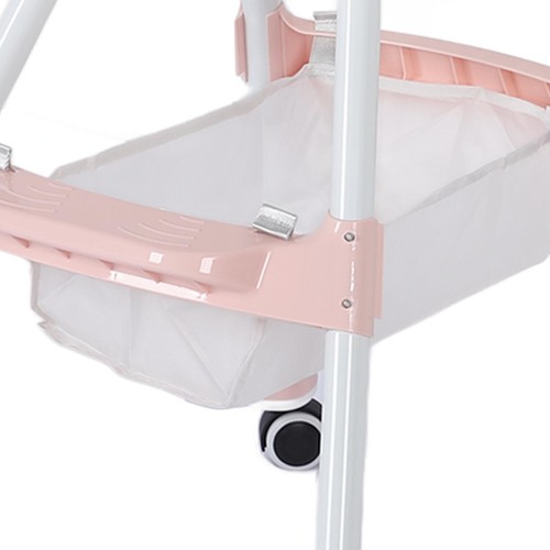 Portable Pink Baby Chair for Dining & Play Foldable with Double Tray - Picture 7 of 17
