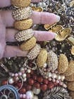 Vintage Jewelry Lot Costume Modern Parts Repair Junk Craft murano Castlecliff