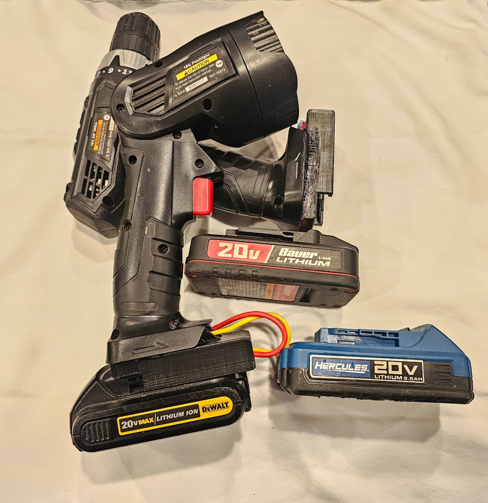Harbor Freight Drill Master DeWalt Bauer Hercules 20V Cordle