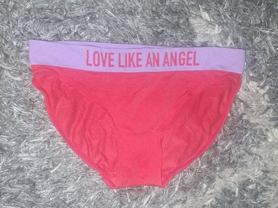 NeW Vs  seamless bikini Panty Size Medium Red Angel Graphics 