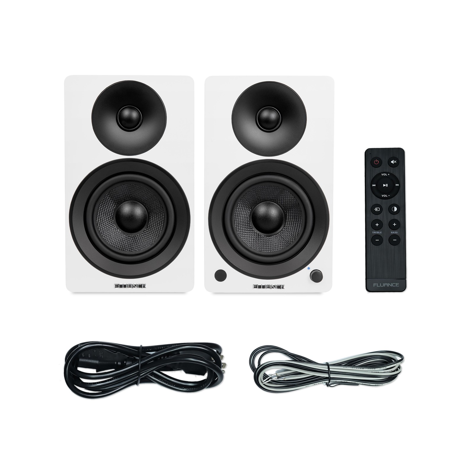 Fluance Powered 5'' Stereo Bookshelf Speakers for Turntable, TV PC & Bluetooth 5